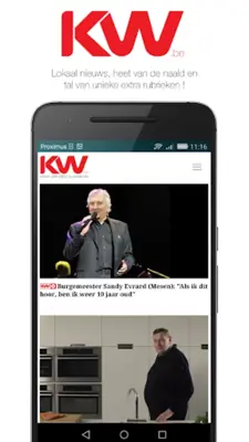 KW.be android App screenshot 1